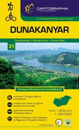 Dunakanyar turistatérkép 1:40 000