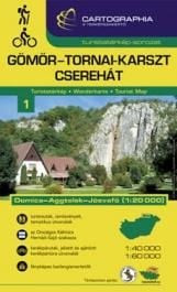 Gömör-Tornai-Karszt, Cserehát turistatérkép - Aggtelek 1:40 000, 1:60 000