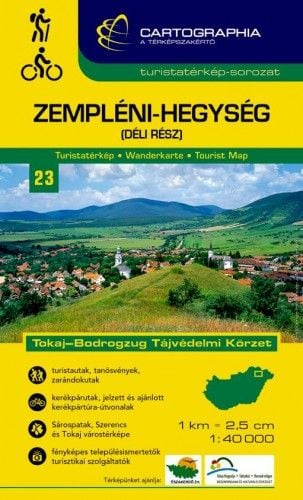 Zempléni-hegység (déli rész) turistatérkép 1:40.000