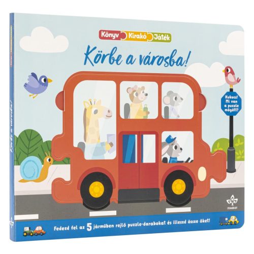 Körbe a városba! – Fedezd fel az 5 járműben rejlő puzzle-darabokat és illeszd össze őket!