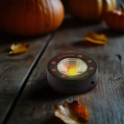   Halloween-i LED hangulatvilágítás - 3 LED - 3 x AAA - fekete, tök