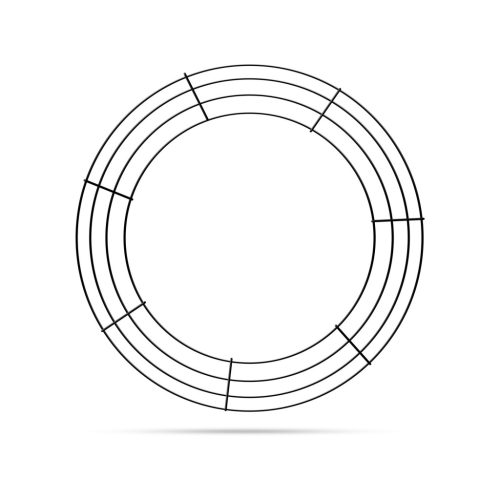 Kreatív koszorúalap - fém - 35 cm