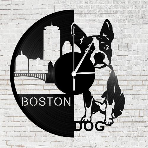 Bakelit óra - Boston Terrier