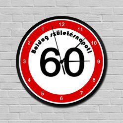   Fiatalító sebességkorlátozós falióra 60. születésnapra